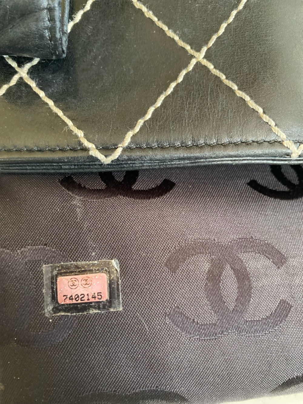 CHANEL BLACK WILD STITCH VIVIAN BLACK GOLD LABEL - Picture 14 of 16